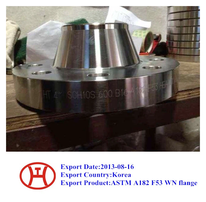 ASTM A182 F53 WN Flange DIN2633 Cov Lus Qhia